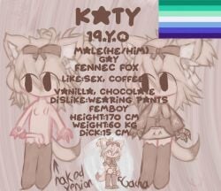 1boy 1femboy animal animal_ears animal_tail bow bow_on_head brown_bow brown_hoodie brown_stockings cat_paws cat_stockings chibi_style coffee color colored english english_text femboy femboy_only fennec fennec_ears fennec_fox fennec_tail fox fox_boy fox_ears fox_tail furry furry_only gacha gacha_club gacha_heat gacha_life gay hoodie katy_(katymeat.13) katymeat.13 male male_only naked naked_male penis ponytail ponytail_(hair) ponytail_male short_hair short_hair_male short_tail small_penis small_tail stockings tagme text white_background white_ears white_hair white_tail