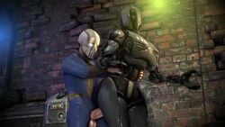 1boy 1boy1girl 1girls 3d animated assaultron clothing fallout fallout_4 female human human_on_robot jumpsuit male male_human/female_robot no_sound p.a.m. pervertguy341 robot robot_girl sex straight tagme vault_suit video