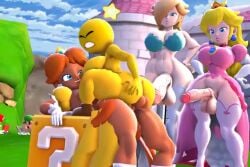 3d 4futas anal animated blackchaos64 female futa_on_futa futanari huge_breasts mario_(series) nintendo no_sound princess_daisy princess_peach princess_rosalina sex starlow super_mario_bros. tagme video