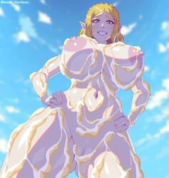 1girls 2025 big_breasts blonde_hair blue_eyes cum cum_on_body cum_on_breasts elf elf_ears elf_female ero-enzo female female_only looking_at_viewer naked naked_female nintendo nipples pale-skinned_female pale_skin princess_zelda rtenzo smiling tagme the_legend_of_zelda the_legend_of_zelda:_breath_of_the_wild thick_thighs watermark zelda_(breath_of_the_wild)