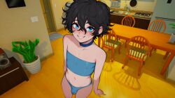 1boy 1femboy ai_generated blush femboy femboy_only girly girly_boy male male_only my_femboy_roommate nuteku panties robin_(my_femboy_roommate) smile trap voluptuous