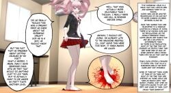 danganronpa foot_crush foot_fetish foot_worship junko_enoshima naegi_makoto