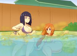 2girls big_ass big_breasts bikini black_hair bleach boruto:_naruto_next_generations carafalsa duo fart fart_bubbles gassy hinata_hyuuga huge_ass huge_breasts huge_thighs hyuuga_hinata inoue_orihime naruto orange_hair orihime_inoue pool swimsuit tagme thick_ass thick_thighs