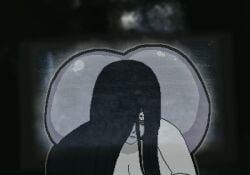 ass ass_bigger_than_head female fetishtrash halloween_2024 looking_at_viewer yamamura_sadako