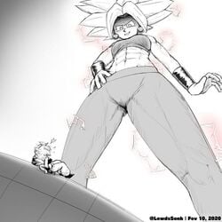 2020 2girls abs android_21 artist_logo artist_name artist_signature baggy_clothing baggy_pants belly belly_button bigger_dom_smaller_sub bigger_female black_and_white dated dragon_ball dragon_ball_fighterz dragon_ball_super drawn earrings electric electricity female/female female_abs female_focus female_on_top female_only female_saiyan fit fit_female giantess grin grinning grinning_at_another hand_on_hip kefla legendary_super_saiyan lewdssonk long_hair long_hair_female looking_at_another looking_down looking_down_at_another looking_pleasured looking_up looking_up_at_another majin_android_21 muscles muscular muscular_arms muscular_female muscular_legs muscular_thighs navel potara_earrings potara_fusion size_difference smirk smirking smirking_at_another spiky_hair super_saiyan super_saiyan_2 tight_clothes tight_clothing tight_fit tight_pants tights universe_6 universe_6/universe_7 universe_7 vomi_(dragon_ball) watermark white_hair white_pants