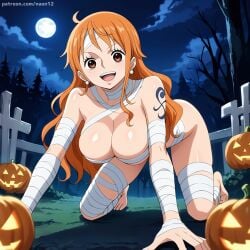 ai_generated bandage female female_only nami_(one_piece) naon12 one_piece