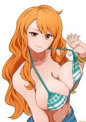 breasts female female_only nami one_piece orange_eyes orange_hair orukasama solo tagme