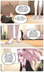 danganronpa foot_fetish foot_worship junko_enoshima naegi_makoto