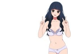 1girls bare_arms bare_belly bare_chest bare_hands bare_hips bare_legs bare_midriff bare_navel bare_shoulders bare_skin bare_thighs belly belly_button black_hair black_hair_female blunt_bangs bra breasts brown_eyebrows brown_hair brown_hair_female cleavage collarbone dot_nose double_peace_sign double_v_sign elbows exposed exposed_arms exposed_belly exposed_legs exposed_midriff exposed_shoulders exposed_thighs eyebrows_visible_through_hair fair_skin female female_naked female_only fingernails fingers flat_belly flat_breasts flat_chest flat_chested groin half_naked half_nude hand_sign happy head_tilt high_school_student hourglass_figure lean_body lean_figure legs_closed legs_together light-skined_female light-skinned light-skinned_female light_skin light_skin_female light_skinned light_skinned_female long_hair looking_at_viewer naked naked_female naked_woman narrow_waist navel nude nude_female nudity open_mouth open_mouth_smile oshi_no_ko panties parted_lips partially_naked peace_sign petite petite_body petite_breasts petite_female petite_girl petite_tits pixiv_id_92145516 ribbon_bra ribbon_panties school_girl semi_nude shoulders sign simple_background slender_body slender_waist slim_girl slim_waist small_breasts smile smiley_face smiling smiling_at_viewer smirk smooth_chest smooth_skin solo standing sumi_yuki teen_girl teenage_girl teenager thick_thighs thighs thin_waist tilted_head tongue underwear underwear_only upper_body upper_teeth v v-line v_sign white_background white_bra white_panties white_underwear wide_hips