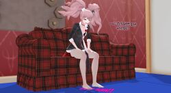 danganronpa foot_fetish foot_worship junko_enoshima naegi_makoto