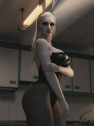 3d big_ass big_breasts blonde_hair bunny_costume bunny_ears bunnysuit curvy_female huge_ass huge_breasts huge_butt huge_thighs makeup mature_female milf mommy mother_miranda_(resident_evil) pale-skinned_female resident_evil resident_evil_8:_village white_skin word2