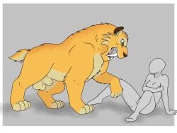 anon anonymous_female balls bluesky diego_(ice_age) feline feral feral_on_female feral_on_human furry furry_male ice_age_(series) monster_on_female monster_on_human nudity saber-toothed_tiger sabertooth_(anatomy)