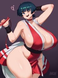 1girls absurd_res black_hair blue_eyes choker clothed clothed_female clothing cosplay curvaceous curvy curvy_body curvy_female curvy_figure female female_focus female_only hi_res light-skinned_female light_skin mai_(mai_munah) mai_munah mai_shiranui mai_shiranui_(cosplay) original original_character shiny_skin shirt short_hair smooth_skin solo solo_female solo_focus street_fighter thick_thighs thighs tied_hair voluptuous voluptuous_female wide_hips