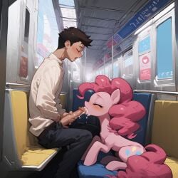 ai_generated earth_pony equid equine fellatio feral friendship_is_magic furry hair hasbro horse human human_on_feral interspecies male_human/female_feral mammal my_little_pony penis pink_body pink_fur pink_hair pinkie_pie_(mlp) pony zoophilia