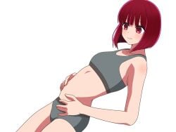 1girls arima_kana bare_armpits bare_arms bare_belly bare_hands bare_hips bare_legs bare_midriff bare_navel bare_shoulders bare_skin bare_thighs belly belly_button blunt_bangs bowl bowl_cut bra breasts collarbone dot_nose elbows exposed exposed_armpits exposed_arms exposed_belly exposed_legs exposed_midriff exposed_shoulders exposed_thighs fair_skin female female_only fingers flat_belly flat_breasts flat_chest flat_chested grey_bra grey_panties grey_sports_bra grey_underwear groin hand_on_belly hand_on_own_belly hand_on_own_stomach hand_on_stomach hands_on_belly hands_on_own_belly hands_on_own_stomach hands_on_stomach head_tilt high_resolution high_school_student highres lean_body lean_figure legs light-skined_female light-skinned light-skinned_female light_skin light_skin_female light_skinned light_skinned_female lips looking_down medium_hair narrow_waist navel oshi_no_ko panties petite petite_body petite_breasts petite_female petite_girl petite_tits pixiv_id_92145516 red_eyes red_eyes_female red_hair red_hair_female school_girl short_hair shoulders simple_background skinny skinny_female skinny_girl skinny_waist slender_body slender_waist slim_girl slim_waist small_breasts smooth_chest smooth_skin solo sports_bra standing teen_girl teenage_girl teenager thick_thighs thighs thin_waist tilted_head underwear upper_body v-line white_background