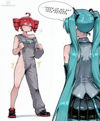 hatsune miku from vocaloid by 0rever