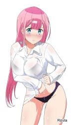 1girls 2d 2d_(artwork) 2d_artwork adult adult_female bare_hands bare_hips bare_legs bare_skin bare_thighs belly belly_button big_breasts black_bra black_panties black_underwear blue-eyed_female blue_eyes blush blush_face blushing_at_viewer blushing_female blushing_lines bokutachi_wa_benkyou_ga_dekinai bra breasts busty busty_female busty_girl collarbone curvaceous curvaceous_body curvaceous_female curvaceous_figure curvaceous_hips curvy curvy_body curvy_female curvy_figure curvy_hips digital digital_art digital_drawing digital_drawing_(artwork) digital_media digital_media_(artwork) dripping_wet embarrassed embarrassed_expression embarrassed_female exposed_hips exposed_legs exposed_skin exposed_thighs female female_focus female_only fingers frown frown_eyebrows frowning frowning_at_viewer groin high_resolution highres hourglass_figure kirisu_mafuyu lace-trimmed_bra lace-trimmed_panties lace-trimmed_underwear large_boobs large_breasts lean_figure lips long_hair looking_at_viewer mature mature_female midriff narrow_waist navel panties pink-haired_female pink_eyebrows pink_hair pink_hair_female plump_breasts rizuta shirt shoulders simple_background slender_body slender_waist slim_waist soaked soaked_clothes soaked_panties soaked_underwear solo standing teacher thick_thighs thigh_gap thighs underwear upper_body wet wet_belly wet_body wet_breasts wet_clothes wet_clothing wet_face wet_hair wet_legs wet_nipples wet_panties wet_shirt wet_skin wet_thighs wet_underwear white_background white_shirt white_topwear wide_hips