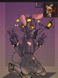 1boy 1femboy anon bunny_ears bunny_teeth cum cum_in_mouth cum_on_self cumshot cute deepthroat erection gay glitch_productions line_art loving_it madlness maid maid_jax_(the_amazing_digital_circus) maid_uniform male_only murder_drones n_(murder_drones) on_knees peace_sign prostate prostate_orgasm reference_image robot shy simple_background simple_coloring submissive submissive_male sucking sucking_penis tail yellow_eyes