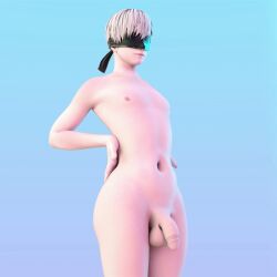 3d 3d_(artwork) 3d_animation 3d_model 3d_render android animated belly belly_bulge belly_button belly_expansion belly_inflation blindfold bloated_belly blue_background boy cute_boy deep_navel femboy femboy_only flaccid_cock flaccid_penis inflated_belly inflation_fetish myart naked naked_male nier nier:_automata nier_(series) nude penis robot robot_boy round_belly solo_male yorha_9s zazkinkart