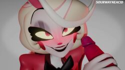 1girls 3d 4_fingers animated black_lipstick black_nails bowtie charlie_morningstar_(hazbin_hotel) demon demon_girl dick eyelashes female female_focus genitalia hairband handjob hazbin_hotel loop makeup male mp4 partial_male penis red_eyes red_suit shieldshroud showing_teeth sound sound_edit sound_effect sound_effects sound_warning sourwayne suit tagme teeth tongue video voice voice_acted white_background white_skin yellow_hair