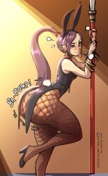 annoyed ass blush breasts bubble_butt bunny_ears bunnysuit dragon_quest female female_only hair jade_(dq11) lips purple_hair tagme tail-blazer thick thick_ass thick_butt thick_hips thick_legs thick_thighs weapon wide_ass wide_hipped_female wide_hips wide_thighs