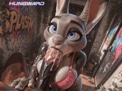 ai_assisted ai_generated alleyway animated blowjob ejaculation horse_penis horsecock hungward judy_hopps large_breasts large_penis prostitute
