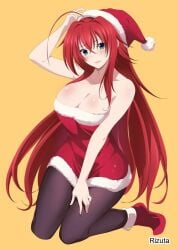 rias gremory from christmas by rizuta