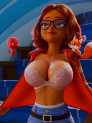 1girls 3d ai_assisted ai_generated alya_cesaire animated animation bra breasts breasts_out brown_eyes brown_hair busty exposed_breasts fanart female female_focus french_female jeans lace_bra large_breasts miraculous:_tales_of_ladybug_and_cat_noir miraculous_ladybug revealing_clothes shirt shorter_than_10_seconds tagme vertical_video video