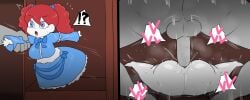 1boy 1girls ass breasts enigi09 female female_focus large_ass large_breasts male mascot_horror mating_press penis poppy_(poppy_playtime) poppy_playtime pussy rape sex short_stack size_difference vaginal_penetration