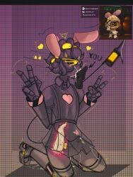1boy 1femboy anon bunny_ears bunny_teeth cum cum_in_mouth cum_on_self cumshot cute deepthroat dildo dildo_in_ass erection gay glitch_productions line_art loving_it madlness maid maid_jax_(the_amazing_digital_circus) maid_uniform male_only murder_drones n_(murder_drones) on_knees peace_sign prostate prostate_orgasm reference_image robot shy simple_background simple_coloring submissive submissive_male sucking sucking_penis tail x-ray yellow_eyes