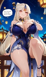 1boy 1boy1girl 1female 1girl 1girl1boy 1girls 1male1female aether_(genshin_impact) ai_generated ass bare_shoulders big_ass big_boobs big_breasts big_butt big_butt_(female) big_tits blushing blushing_female boobs boobs_bigger_than_head bracelet breasts breasts_bigger_than_head busty busty_female butt cleavage cleavage_window curvaceous curvaceous_body curvaceous_female curvaceous_figure curvaceous_hips curvaceous_thighs curvy curvy_body curvy_female curvy_figure curvy_hips dress english english_text eyes female female/male femme_fatale fur-trimmed_sleeves genshin_impact hair hair_ornament heels hetero hips hourglass_figure hourglass_figured_female hoyoverse image lantern large_ass large_boobs large_breasts large_butt large_tits lips liyue_girls long_hair long_hair_female long_white_hair male male/female mature_body mature_female mature_woman mihoyo night night_sky ningguang_(genshin_impact) ningguang_(orchid's_evening_gown)_(genshin_impact) pawg phat_ass plump_ass plump_boobs plump_breasts plump_butt plump_hips plump_thighs plump_tits red_eyes sexy sexy_body sexy_dress sexy_female smile smiling speech speech_bubble strappy_heels tassel_hair_ornament thighs tits tits_bigger_than_head traveler_(genshin_impact) vision_(genshin_impact) voluptuous voluptuous_female voluptuous_woman white_hair white_hair_female white_shorts wide_hips
