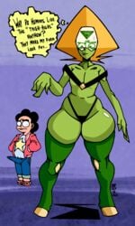 action-coaster_(artist) boner flat_chest flat_chested functionally_nude oafworks peridot_(steven_universe) steven_quartz_universe steven_universe thighhighs thong