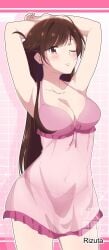 1girls arm_above_head arm_up armpit armpit_crease armpit_peek armpits arms_above_head arms_up babydoll bare_armpits bare_arms bare_hands bare_legs bare_shoulders bare_skin bare_thighs big_breasts blush blush_face blushing_at_viewer blushing_female blushing_lines bra brown-eyed_female brown-haired_female brown_eyebrows brown_eyes brown_hair busty busty_female busty_girl busty_teen camisole curvaceous curvaceous_body curvaceous_female curvaceous_figure curvaceous_hips curvaceous_teen curvy curvy_body curvy_female curvy_figure curvy_hips curvy_teen exposed_armpits exposed_arms exposed_legs exposed_shoulders exposed_skin exposed_thighs eye_closed female female_only hairless_armpits hand_above_head hand_up hands_above_head hands_up head_tilt high_school_student kanojo_okarishimasu large_boobs large_breasts mizuhara_chizuru one-eye_closed one_eye_closed one_eye_open panties pink_babydoll pink_bra pink_camisole pink_panties pink_underwear plump_breasts posing posing_for_the_viewer ribbon_bra ribbon_panties rizuta school_girl shaved_armpits teen_girl teenage_girl teenage_tits teenager tilted_head underwear underwear_only young_female young_woman