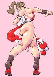 1girls ass big_breasts breasts busty cleavage fatal_fury female female_only king_of_fighters kunoichi mai_shiranui millefeuille ninja snk solo tagme