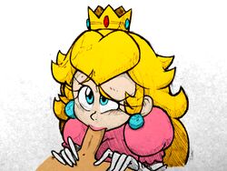 princess peach from mario (series) by fullmetalsketch