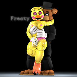 3d blue_eyes female female_focus five_nights_at_freddy's frasty freddy_(fnaf) living_machine tagme toy_chica_(fnaf)