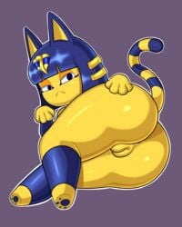 1girls 2020s 2021 2021s 20s 4_fingers :< animal_crossing animal_ears ankha ankha_(animal_crossing) anthro anthro_female anthro_focus anthro_only anthro_solo anthrofied anus ass big_ass big_ass_(female) big_butt big_butt_(female) big_butt_cheeks big_buttocks black_eyes blue_hair bob_cut bottom_heavy bubble_ass bubble_butt butt buttocks cat_ears cat_tail catgirl completely_naked completely_naked_female completely_nude completely_nude_female dat_ass digital_drawing_(artwork) digital_media_(artwork) domestic_cat doubutsu_no_mori dumptruck_ass dumptruck_butt egyptian eyelashes fat_ass fat_butt felid feline felis female female_anthro female_focus female_only female_solo frown fur furry furry_only genitals hair half-closed_eyes hand_on_ass hand_on_butt hi_res highres humanoid_genitalia humanoid_hands humanoid_pussy humanoid_vagina looking_at_viewer mammal massive_ass massive_butt multicolored_tail nairu_(doubutsu_no_mori) naked naked_female newgrounds nintendo nude nude_female on_side pawpads paws presenting presenting_anus presenting_ass presenting_butt presenting_genitalia presenting_hindquarters presenting_pussy presenting_vagina pussy round_ass round_butt simple_background sleepiitreat solo solo_anthro solo_female solo_focus striped_tail stripes tail thick thick_ass thick_butt thick_thighs thighs uraeus vagina video_games vulva wide_hips yellow_fur