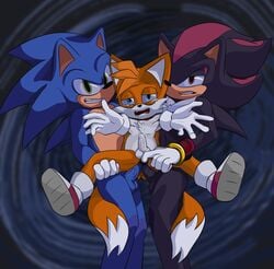 anal anitwenty anthro anus cub dipstick_tail double_penetration gaping gaping_anus genitals group hi_res male male/male miles_tails_prower multicolored_tail painal penetration sega shadow_the_hedgehog size_difference sonic_(series) sonic_the_hedgehog sonic_the_hedgehog_(series)