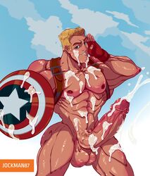 abs biceps bodybuilder captain_america cum cum_everywhere cum_on_body cum_on_lower_body cum_on_muscles cum_on_penis cum_on_self cum_on_upper_body cumming cumshot excessive_cum gay gay_sex hyper hyper_balls hyper_cum hyper_genitalia hyper_muscles hyper_penis hyper_testicles jockman87 male male_focus male_only marvel muscle muscles muscular muscular_arms muscular_ass muscular_back muscular_legs muscular_male muscular_thighs nipples pecs steve_rogers veins veiny_penis