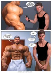 3d7fantasy 3d_(artwork) abs bara biceps big_bulge blowjob_face bodybuilder bulge cock_ring cocking cum cum_on_body cum_on_lower_body cum_on_muscles cum_on_penis cum_on_self cum_on_upper_body cumming cumshot facial_hair fellatio gay gay_sex grabbing_penis growth growth_sequence growthcomics holding_penis huge_bulge human human_only hunk hyper hyper_balls hyper_bulge hyper_genitalia hyper_muscles hyper_penis hyper_testicles kissing licking_penis looking_at_penis male male_focus male_only masturbating masturbation muscle muscles muscular muscular_arms muscular_ass muscular_back muscular_legs muscular_male muscular_thighs nipples oral pecs penis_growth pinching_nipples ripped_clothing speech_bubble stroking stroking_cock stroking_penis sweating sweating_profusely text tight_clothing touching_penis veins veiny_penis