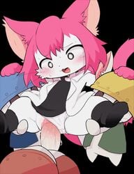 animated anthro blush cat_busters cat_ears cat_humanoid dagasi heart-shaped_pupils interpolated mouse neko_hakase no_sound penis tagme uncensored video