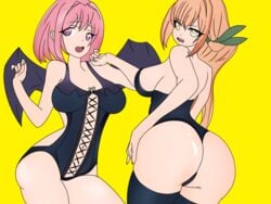 100_kanojo artist_request ass big_ass big_breasts big_butt blonde_hair boots hanazono_hakari inda_karane kimi_no_koto_ga_dai_dai_dai_dai_daisuki_na_100-nin_no_kanojo laneo pink_hair the_100_girlfriends_who_really_really_really_really_really_love_you