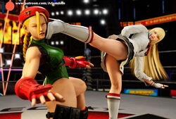 2girls 3d 3d_(artwork) beaten blonde_hair boots braid braided_hair cammy_white capcom catfight clothed defeated dominant_female domination dominatrix emilie_de_rochefort female female_domination femdom fight fighting_ring foot_on_face high_heels humiliated humiliation jvfemdom kick kicking leather leather_boots legs long_hair pain smirk street_fighter street_fighter_x_tekken struggling tekken tekken_x_street_fighter thick_thighs thighs upskirt victory video_games white_boots wrestlingryona