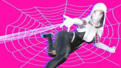 1futa 3d cum cumming futa_only futanari gwen_stacy gwen_stacy_(spider-verse) kazkazuma marvel marvel_comics mask solo solo_futa spider-gwen spider-man_(series) spider_web spiderweb spiderweb_pattern