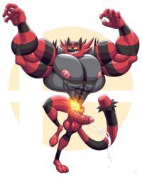 abs biceps bodybuilder hyper hyper_balls hyper_genitalia hyper_muscles hyper_penis hyper_testicles incineroar male male_focus male_only muscle muscles muscular muscular_arms muscular_ass muscular_back muscular_legs muscular_male muscular_thighs nipples pecs pokémon_(species) pokemon veins veiny_penis wolfiecanem