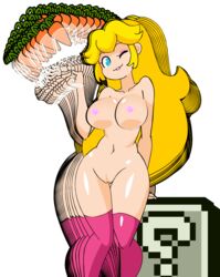 2girls alternate_breast_size animated big_breasts blonde_hair blue_eyes bouncing_breasts bowtie breasts brown_hair bunny_ears carrot carrot_(mario) cleavage earrings eyeshadow female female_only fire_flower human human_only large_breasts long_hair makeup mario_(series) minus8 multiple_girls navel nintendo nipples one_eye_closed princess_peach pussy shiny shiny_skin standing super_mario_bros. super_mario_land_2 tagme thighs underboob very_long_hair wink