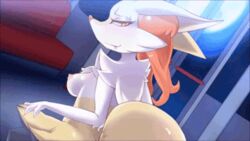 animated anthro anthro_penetrated ass bouncing_breasts braixen breasts cowgirl_position female female_penetrated fox fox_ears fox_tail foxgirl fur furry human_on_anthro human_penetrating human_penetrating_anthro indarkwaters interspecies male male/female male_human/female_pokemon male_penetrating male_penetrating_female moaning nintendo penis penis_in_pussy pokémon_(species) pokemon pokemon_(species) pokephilia reverse_cowgirl_position riding riding_penis short_playtime tail vaginal_penetration vaginal_sex yiff yiffing