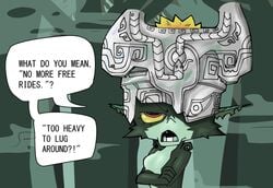 1girls comic dialogue dotodonoto female humanoid midna monster_girl nintendo text the_legend_of_zelda the_legend_of_zelda:_twilight_princess twilight_princess