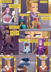 1futa adora bright_moon clothed clothing comic comic_page dialogue entrapta fantasy female female_focus frosta futanari glimmer_(she-ra) human humanoid light-skinned_female light-skinned_futanari light_skin mermista netossa nsfani pale_skin perfuma queen_angella she-ra_and_the_princesses_of_power smooth_skin spinnerella table text trans_woman transfem undressing