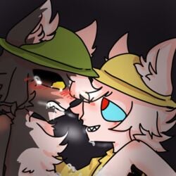 2021 2boys artist_request blush blushing cropped drooling furry furry_only infected_(piggy) looking_at_another male male/male male_only piggy_(game) roblox roblox_game sex soldier_(piggy) source_request torcher_(piggy) unknown_artist yaoi